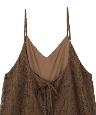 AMERICAN HOLIC 【先行予約】レースキャミサロペット Mocha