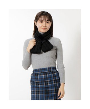 UNBILLION カシュネ cache nez / ニット×フェイクファーマフラー