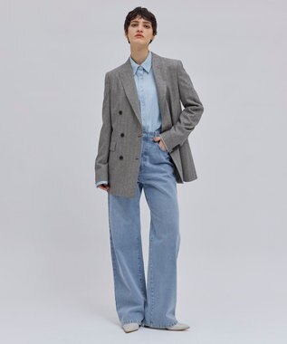 BEIGE， 【洗える】VICTOR / ワイドデニムパンツ L.Indigo