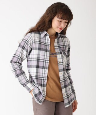 Columbia Columbia/ ウィメンズキャリコベイシンフランネルロングスリーブシャツ /コロンビア Shark Multiplaid