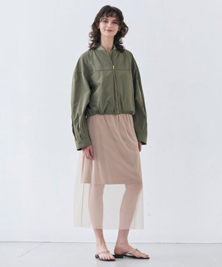 BEIGE， 【洗える】LOTUS / ライトショートブルゾン Khaki