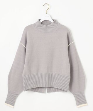 ANY SIS 【洗える・2SET】ボリューム ニット × スエードライク スカート セット ライトブルー×ブルー