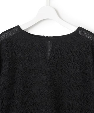 23区 L 【先行予約】ラッセルレース 2WAY ニット ブラック系