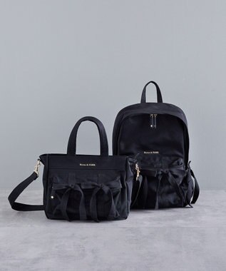 Maison de FLEUR ボンネルリボンショルダーバッグ Black