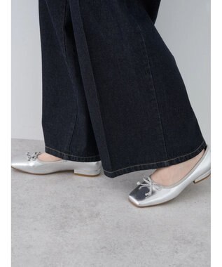 earth music&ecology フロントジップデニムパンツ One Wash