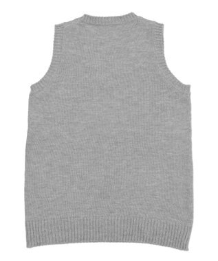WEGO 【SCHOOLITEM】ベーシックニットベスト 杢グレー