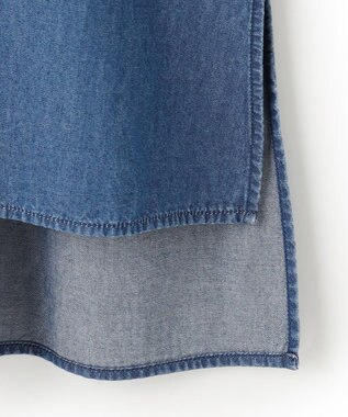 23区 【SLOW/一部店舗限定】ライトオンス デニム バックリボン ブラウス ブルー系