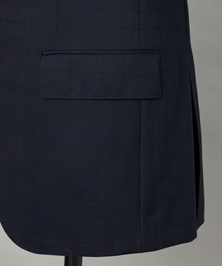 GOTAIRIKU 【山栄毛織】レトロテック 3ピーススーツ ネイビー系4