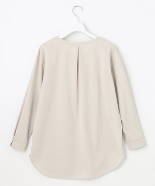 J.PRESS LADIES 【吸水速乾】プレーティングジャージー シャツテール カットソー ライトグレー系