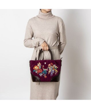 ANNA SUI マデリーン 2wayショルダーバッグ ボルドー
