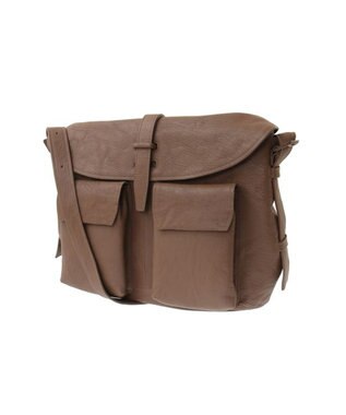 genten ゴートシュリンク かぶせ付ショルダーバッグ