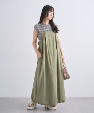Green Parks 撥水加工キャミワンピース Khaki