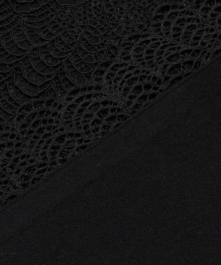 23区 L 【先行予約】ラッセルレース 2WAY ニット ブラック系