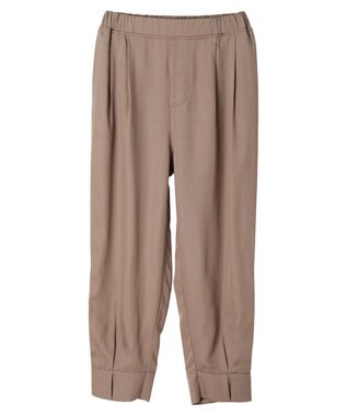 Green Parks ・ｆｕｒｒｙ　ｒａｔｅ　タックジョガーパンツ Gray Beige