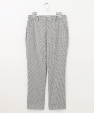 J.PRESS LADIES L 【洗える】シャークスキンハウンドトゥース テーパード パンツ ライトグレーチェック系3