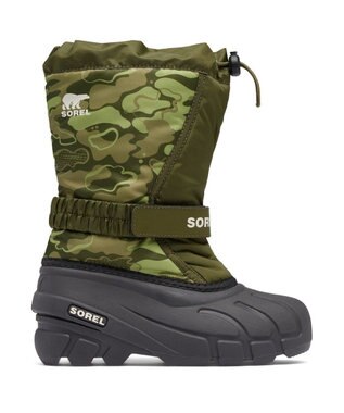 SOREL SOREL/ 【KIDS】ユースフルーリー ブーツプリント /ソレル Utility Green、 Savory