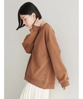 AMERICAN HOLIC カフタンサイドボタンポンチプルオーバー Camel