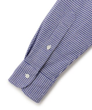 J.PRESS MEN ギンガムネルジャージ シャツ/B.D ネイビー系3