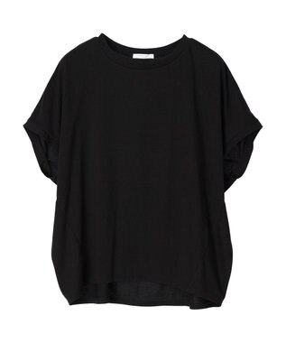 Green Parks 接触冷感半袖コクーンゆるプルオーバー Black