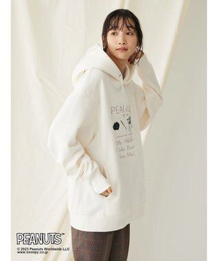 CRAFT STANDARD BOUTIQUE ＰＥＡＮＵＴＳ裏起毛スウェットパーカー Ivory