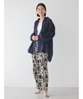 AMERICAN HOLIC カルゼギャザーシャツチュニック Navy