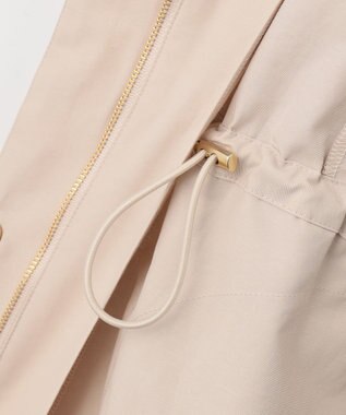 組曲 L 【フード取り外し可】2WAYショート丈ライトアウター ベージュ系