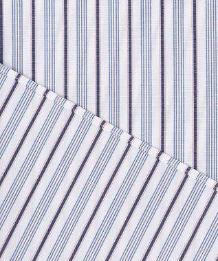 J.PRESS YORK STREET 【UNISEX】バンドカラー　ストライプシャツ ホワイト系1