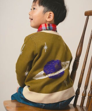ami amie 【UNISEX】惑星カーディガン145cm カーキ