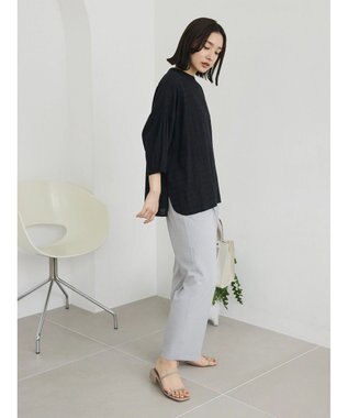 Green Parks 接触冷感　きれいシルエットパンツ（テーパード） Light Gray Mixture