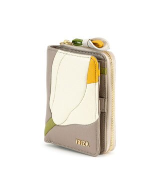 IBIZA プレーサ　ラウンド二つ折り財布 ピンクベージュ