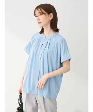 Green Parks ２ｗａｙ　フレンチスリーブ釦付ブラウソー Sax