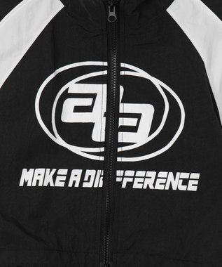 WEGO キリカエナイロンブルゾン ブラック