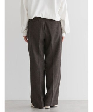 AMERICAN HOLIC ツイードタックワイドパンツ Brown