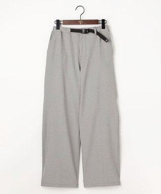 JOSEPH ABBOUD MOUNTAIN 【ストレッチ/5ポケット/ECO撥水/ソフト】ハイパワーシャンブレーピケストレッチ パンツ ライトグレー系