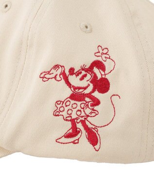 AMERICAN HOLIC 【Mickey&Friends】イニシャル刺繍CAP Ivory