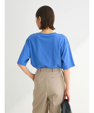 Green Parks ５分袖フロッキーロゴプリントＴＥＥ Blue