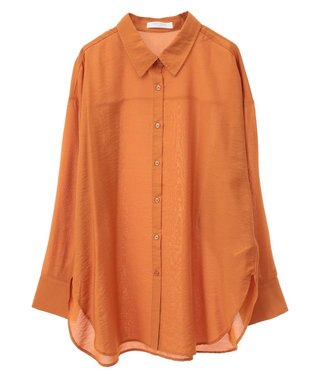 Green Parks ””とろっ””とシルキーシャツ Orange