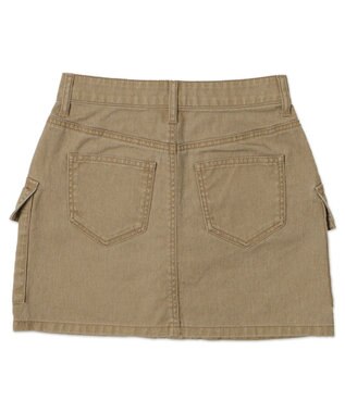 WEGO ヴィンテージウォッシュカーゴミニスカート ベージュ