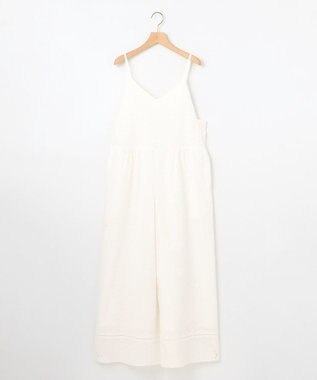 組曲 【WEB限定】エンブロイダリーレースサロペット アイボリー系