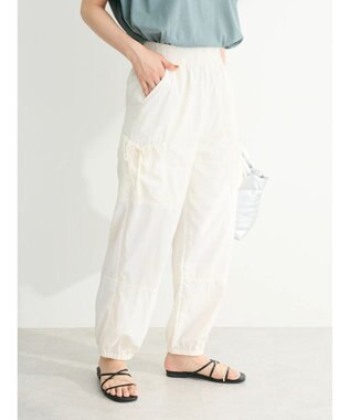 Green Parks ・ＥＬＥＮＣＡＲＥ　ＤＵＥリボンポケットカーゴパンツ Off White