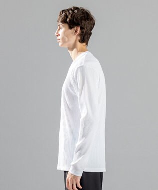 JOSEPH HOMME 【LEON 掲載】テックリブジャージー　Vネックカットソー ホワイト系