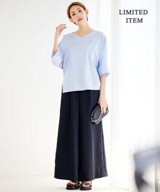 ICB 【WEB限定】 Slub タックパンツ ネイビー系