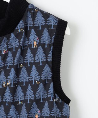 23区GOLF 【WOMEN】ストレッチモール リバーシブル ベスト 1着で2着分のお得感 温度調節に◎ ネイビー系