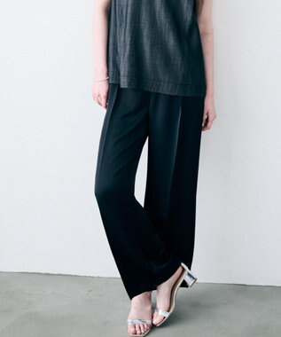 uncrave ライトダブルサテン ワイドパンツ