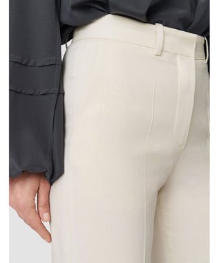 JOSEPH テーラリングウールストレッチ　フレアートラウザーズ Oat