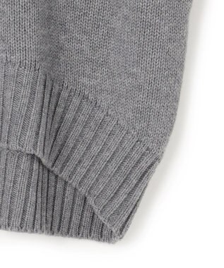 BEIGE， 【洗える】CHESTER / フェイクファーVネックカーディガン Md.Gray