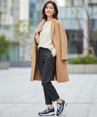 Pointer 日本製 本革厚底スニーカー ダークネイビー