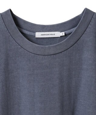 AMERICAN HOLIC 【選べる丈】加工ティアードワンピース Navy