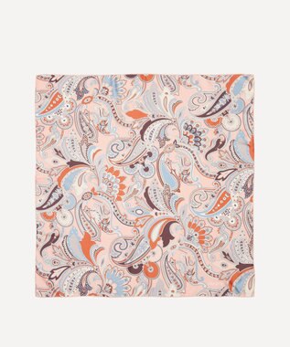 LIBERTY. ペイズリー ファンファーレ ジャカード シルクスカーフ 90