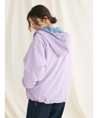 CRAFT STANDARD BOUTIQUE ナイロン×裏フリースリバーシブルブルゾンＬ／Ｓ Lavender